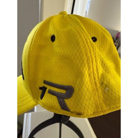 Adidas Taylor Made Hat Yellow L/XL A-Flex 1R Lethal Fitted Golf Baseball Spots - Picture 5 of 11